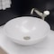 Eago EAGO BA351 18" ROUND CERAMIC ABOVE MOUNT BATHROOM BASIN VESSEL SINK BA351 - alternate 1